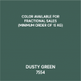 dusty GREEN 7554- CARTELA ENG
